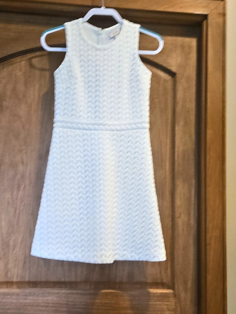 LOFT Textured Mini Dress in White OP Like New